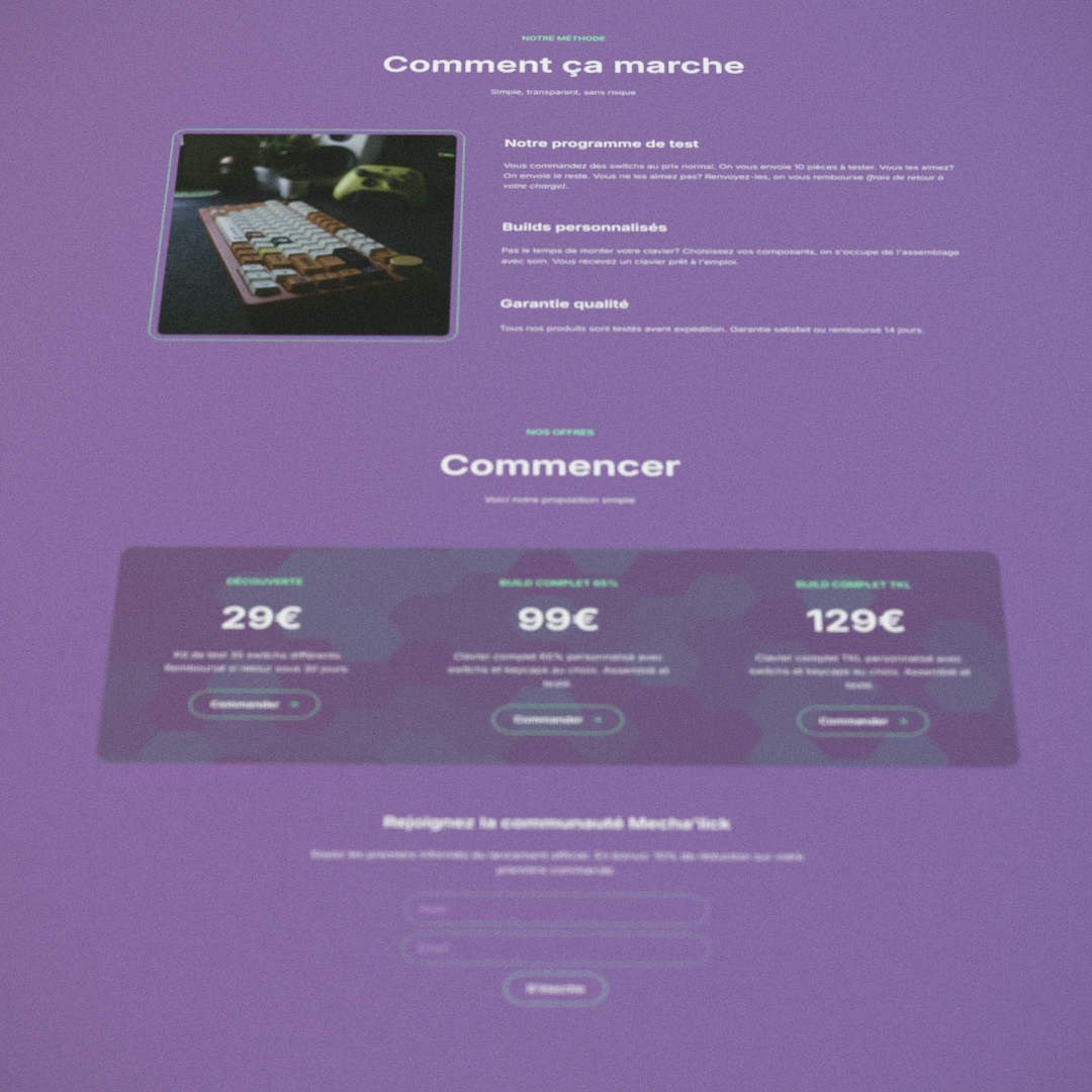 Screenshot de mechalick.com